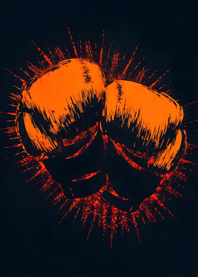 boxing gloves art