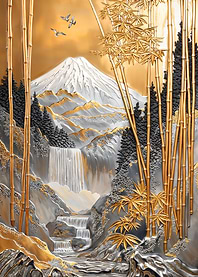 Golden Fuji Bamboo Falls