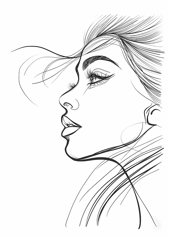 Woman Line Art