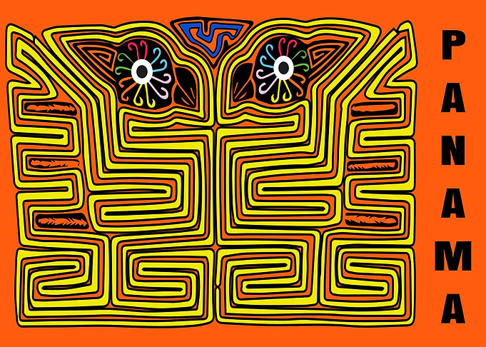 illustration of mola kuna