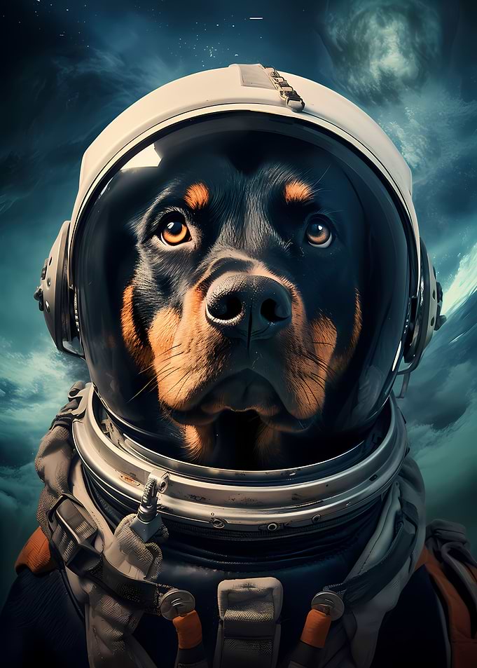Rottweiler in Space