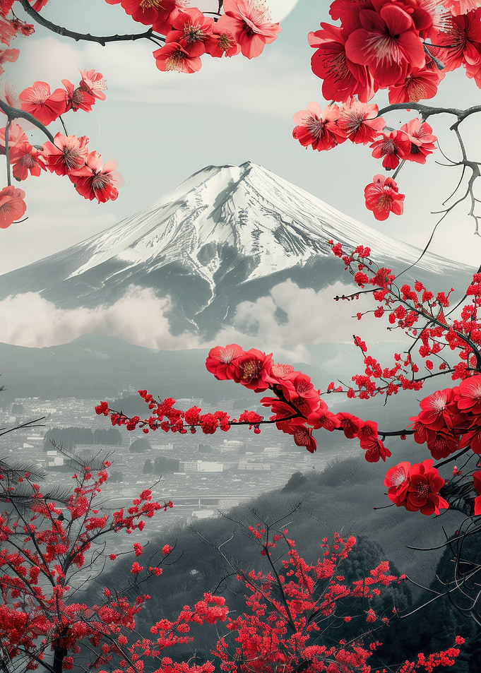 Japan theme poster Temple
