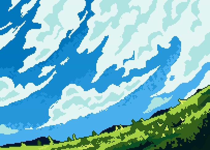 Horizon Sky Scenery Pixel