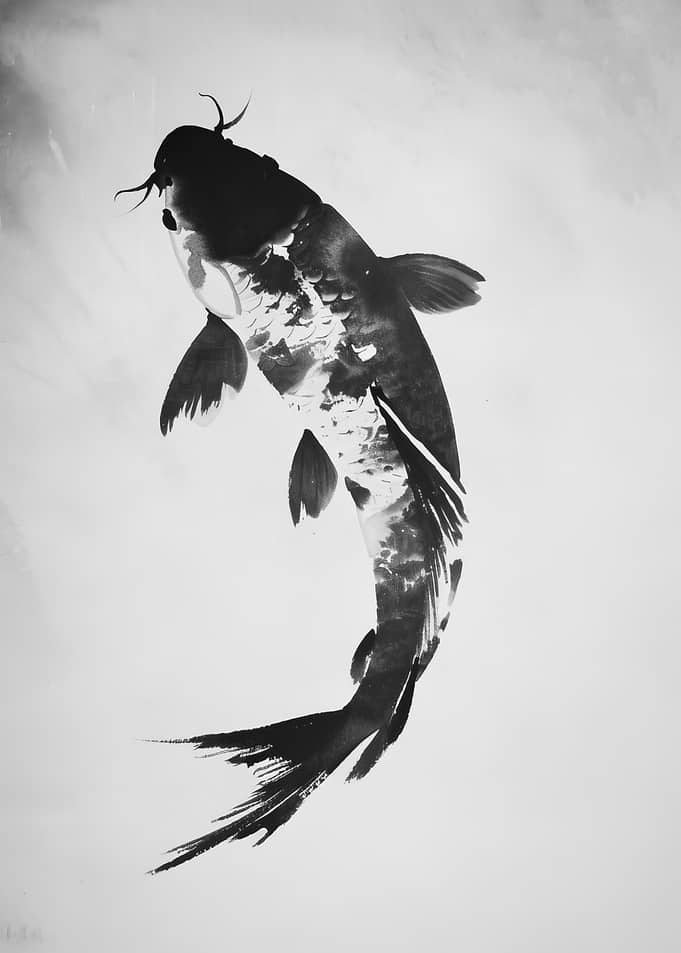 Ying Yang Koi Fish