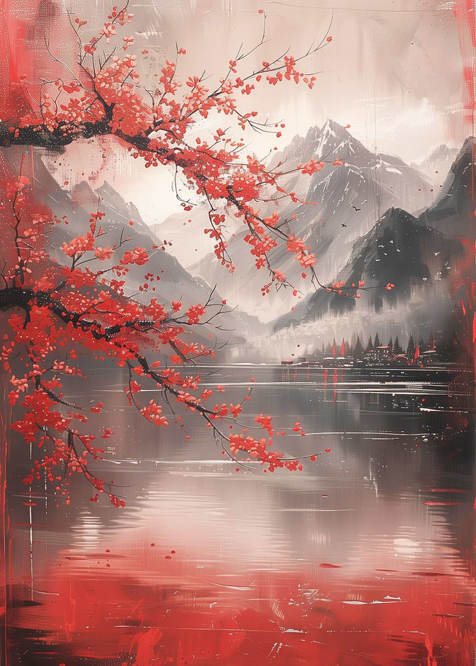Japan theme poster Temple