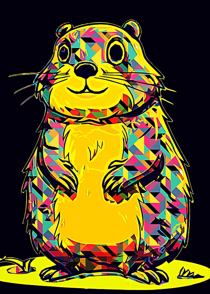 Groundhog pop art