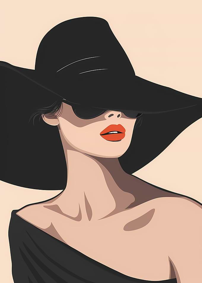Modern Art Elegant Woman