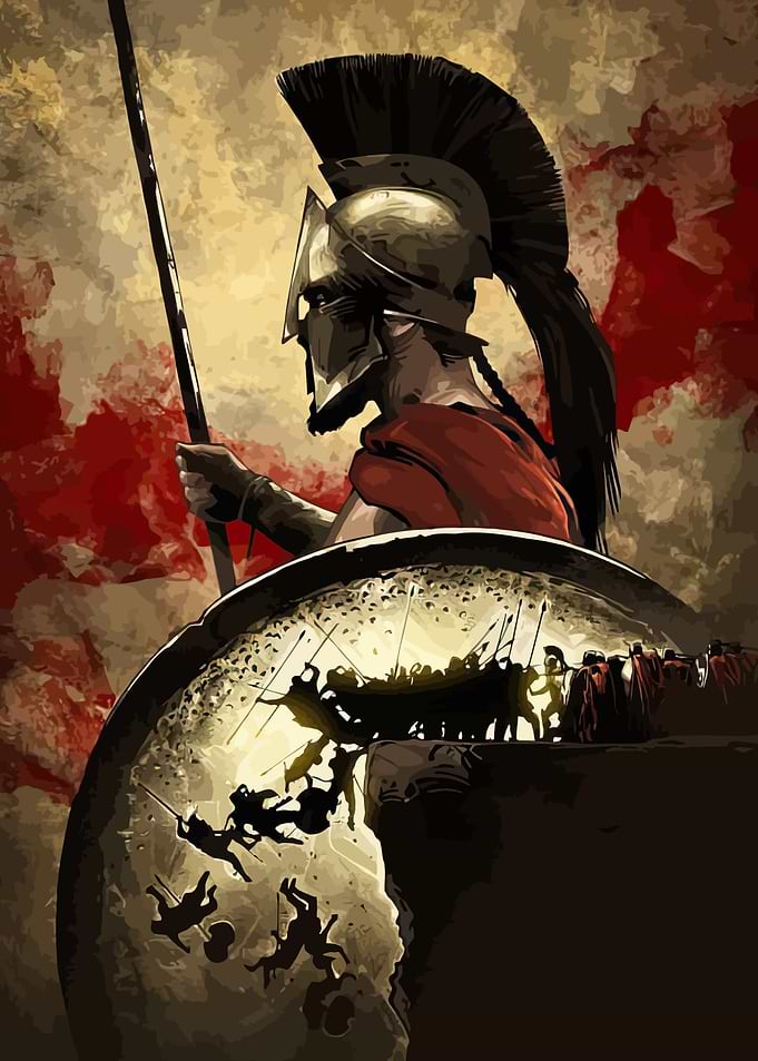 Soldier warrior spartan