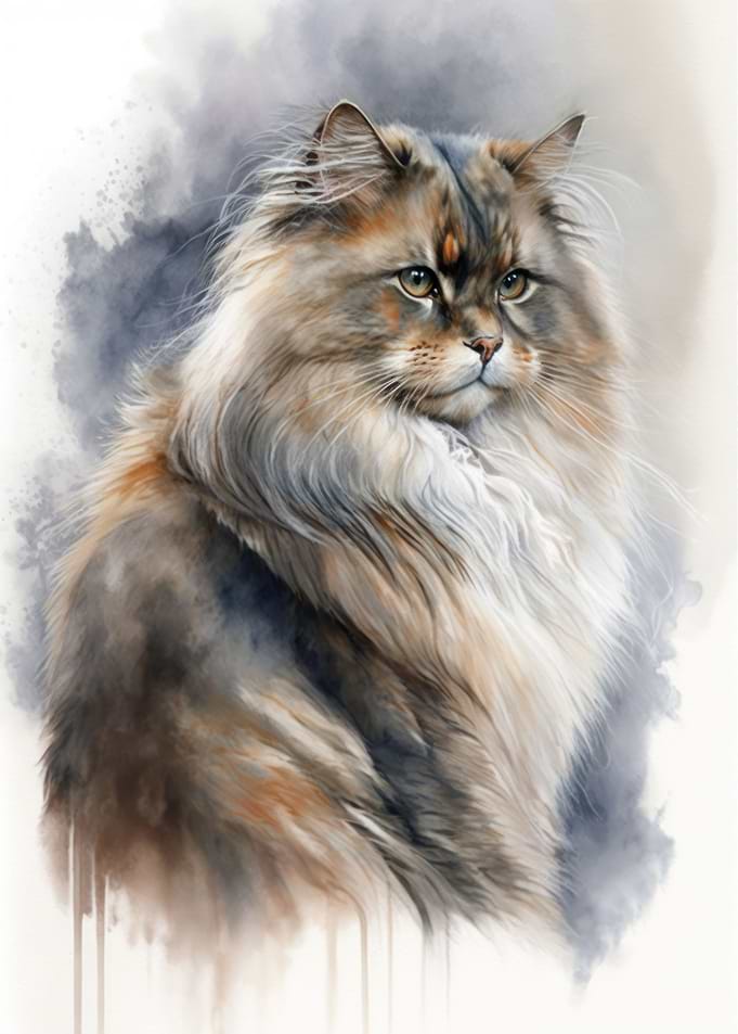 Asian Semi longhair Cat