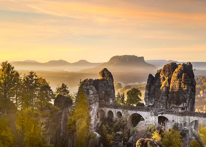 Bastei Bridge sunrise