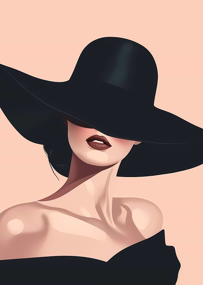 Modern Art Elegant Woman