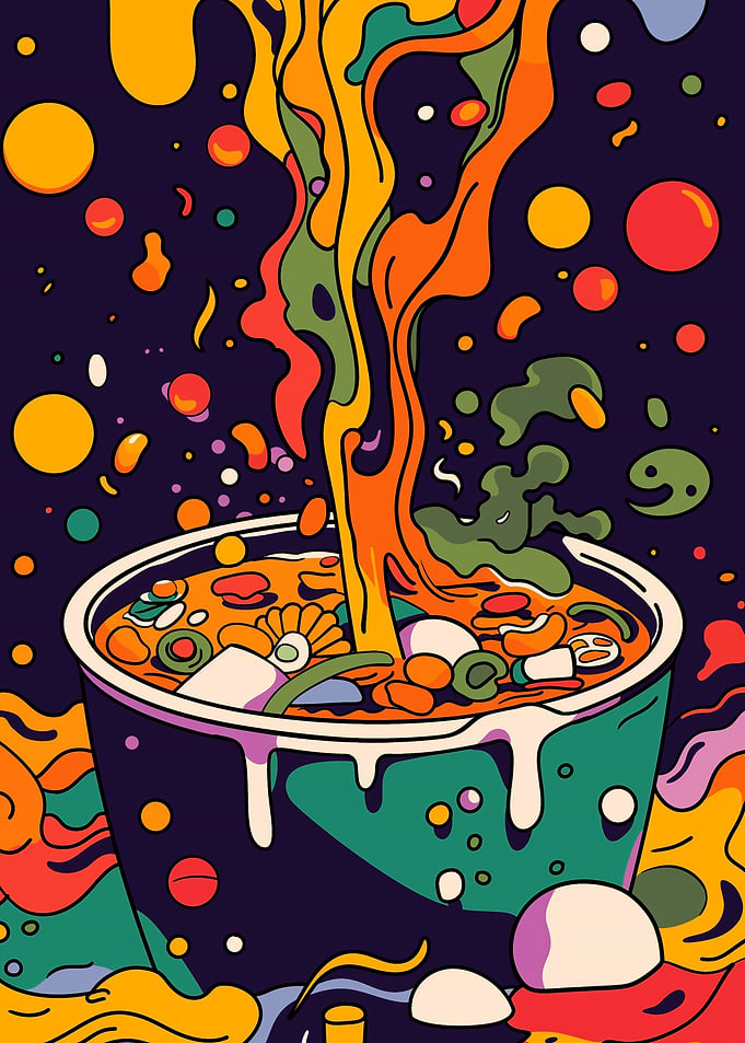 Ramen Food Colorful