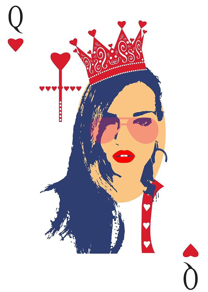 Queen of heart sexy girl