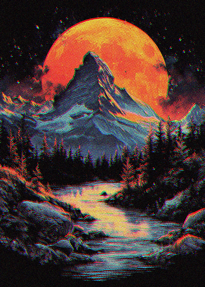 Retro Paint Nature