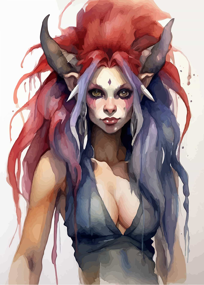 Troll watercolor