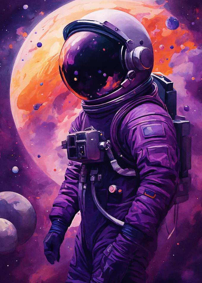 Abstract Astronaut