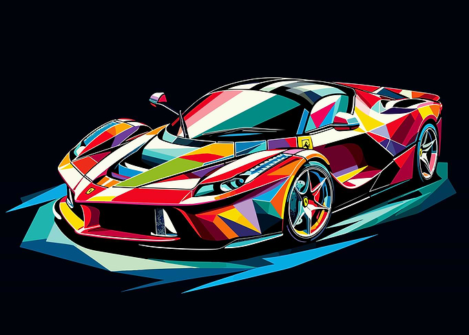 LaFerrari F150 wpap popart