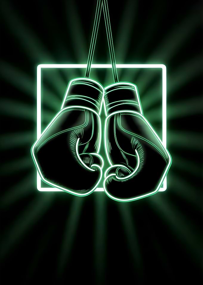 boxing gloves art