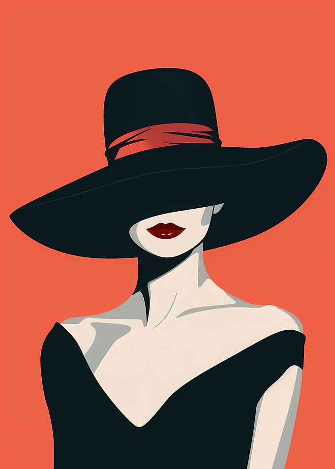 Modern Art Elegant Woman