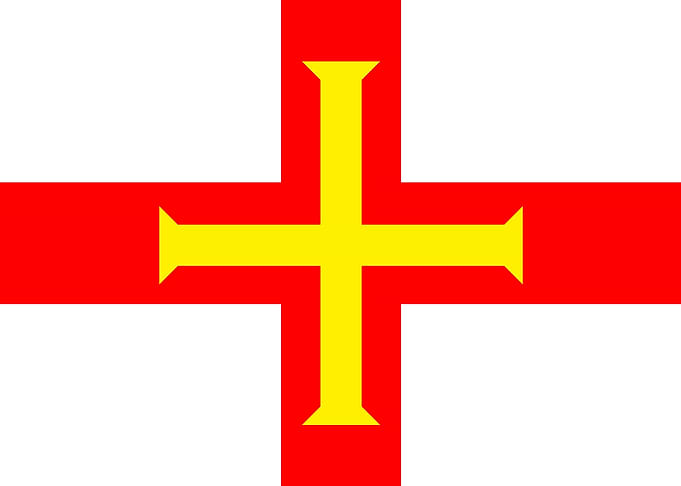 Island Of Guernsey Flag