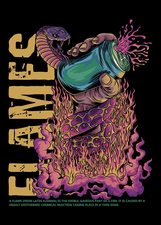 Hand Can Snake With Text