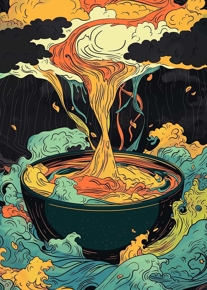Ramen Food Colorful