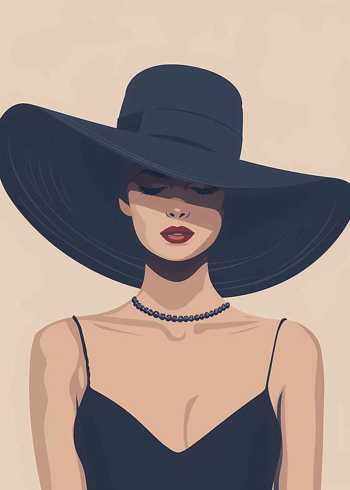 Modern Art Elegant Woman
