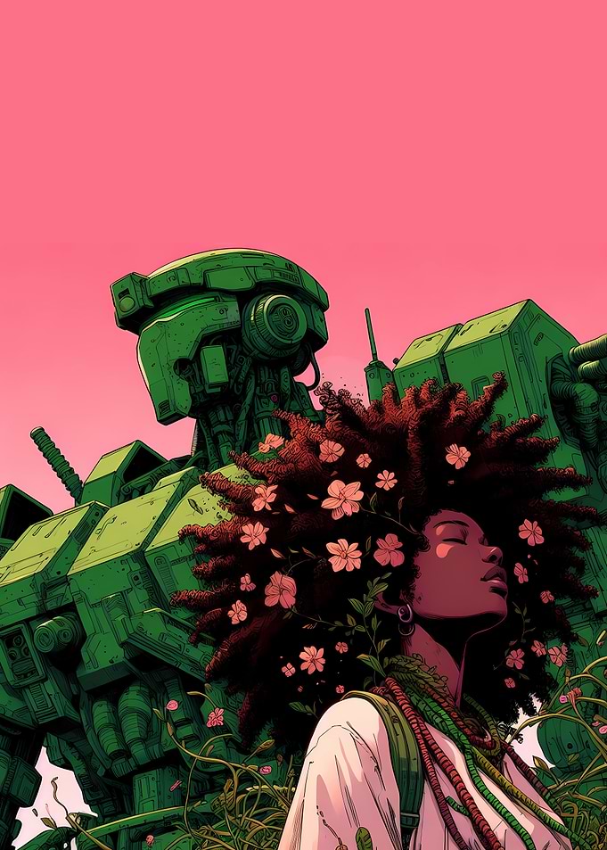 Afro Mecha Warrior 3