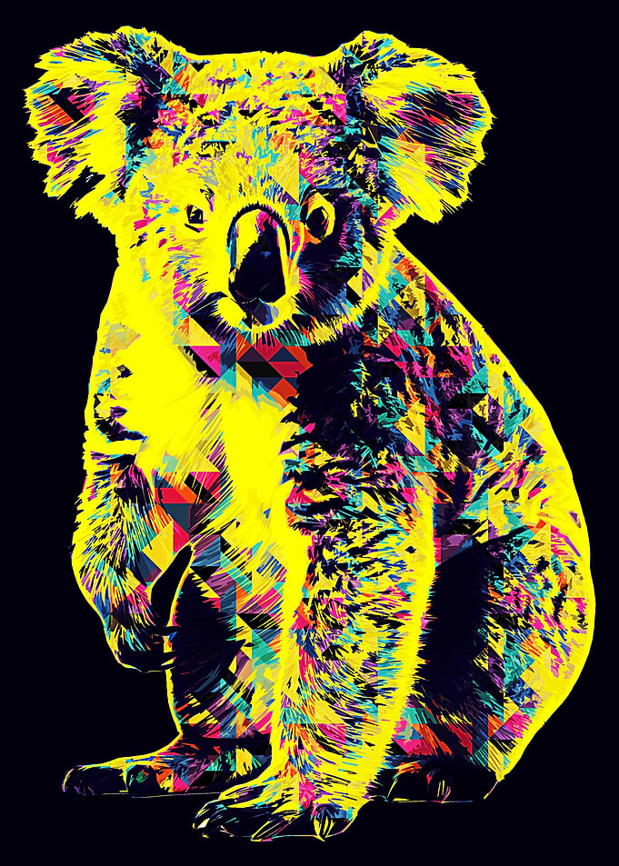 Koala pop art