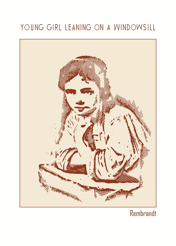 Young Girl Leaning