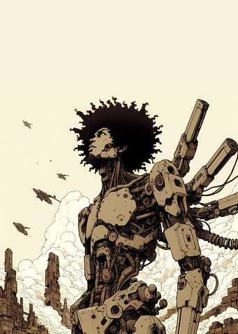 Afro Mecha Warrior 1