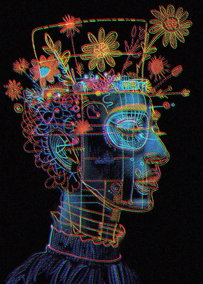 Line Neon Sketch