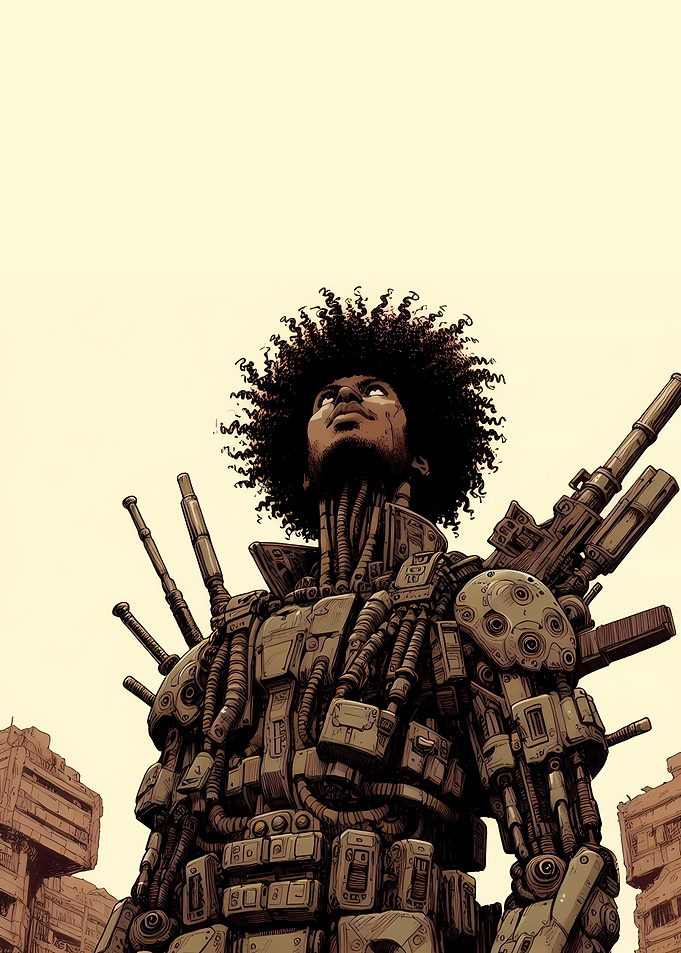 Afro Mecha Warrior 7