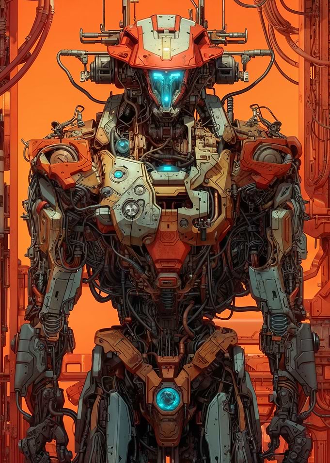 Intricate Industrial Robot