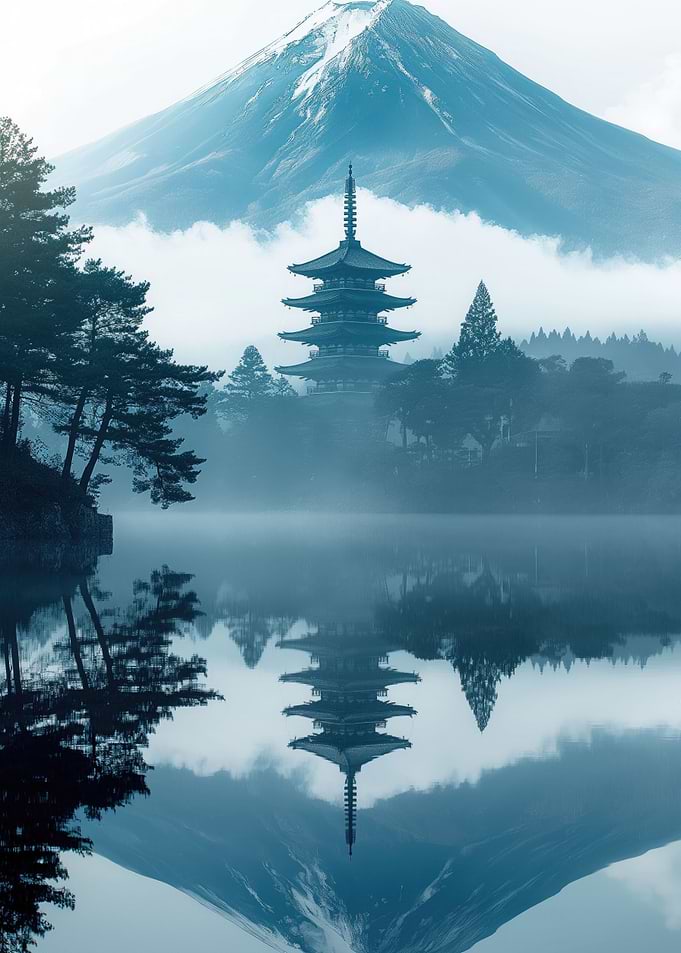 Japan style poster