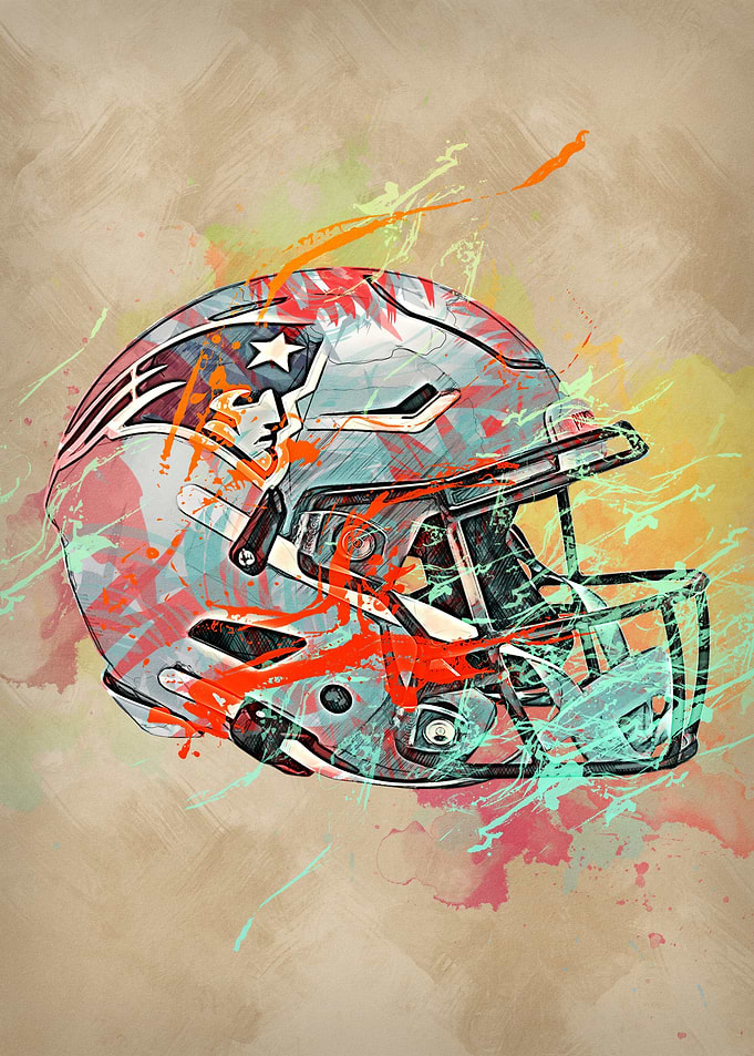Patriots Helmet Painting