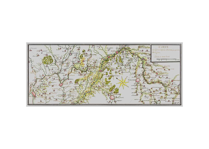 Old Map of France