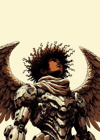 Afro Mecha Warrior 9