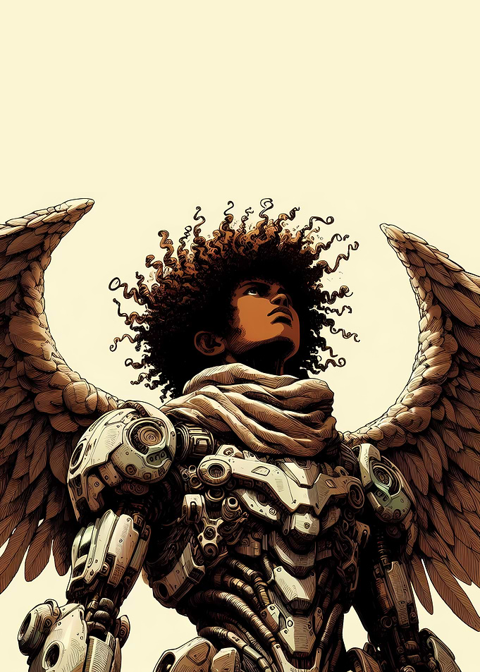 Afro Mecha Warrior 9