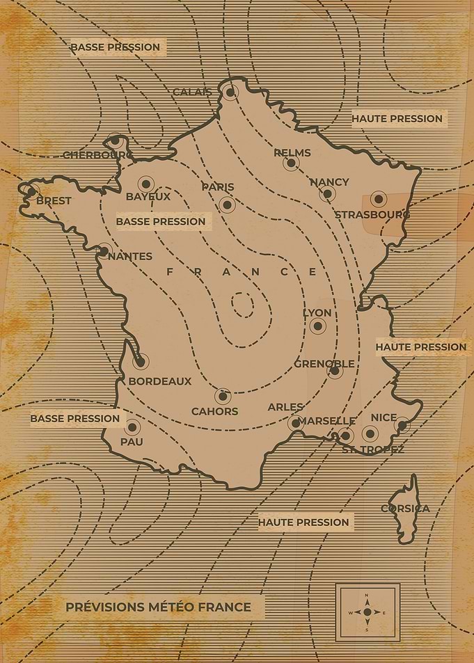 France Weather map