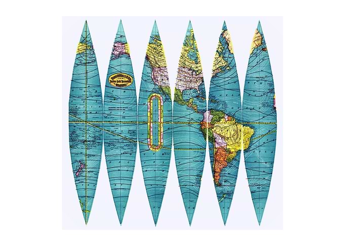 Sliced Image of the Globe