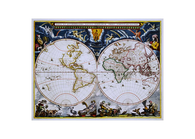An Old Map of The World