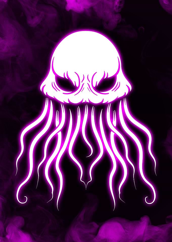 Jellyfish Neon Purple