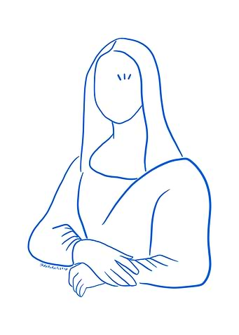 Monalisa blue line