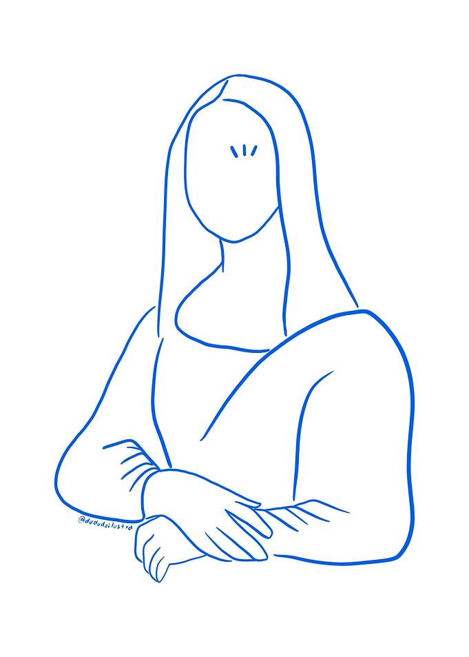 Monalisa blue line