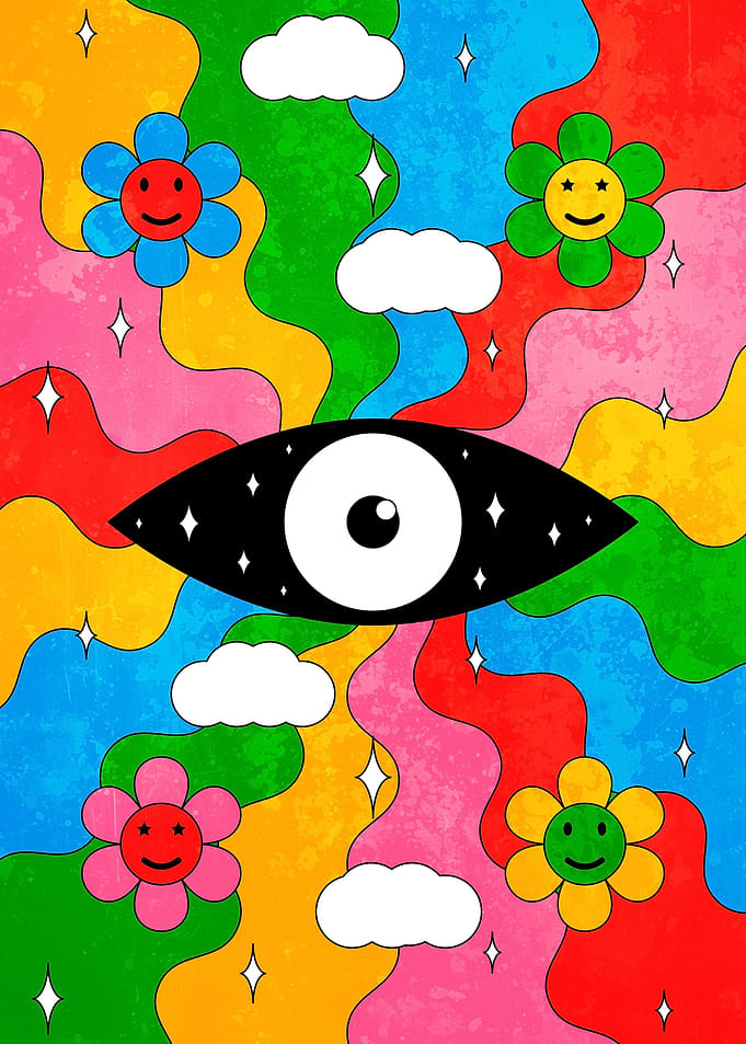 Retro Psychedelic Artwork