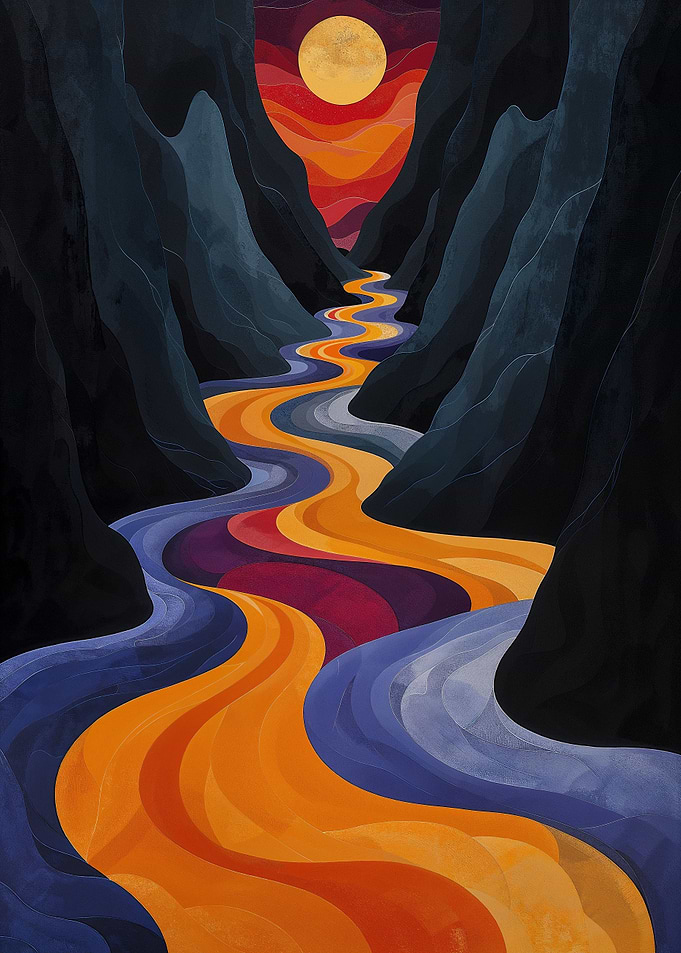 Moonlit Riverbend