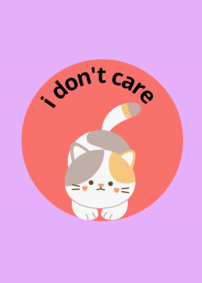 i don t care