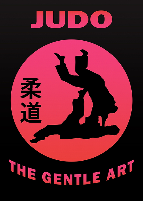 Judo The Gental Art — man cave metal poster