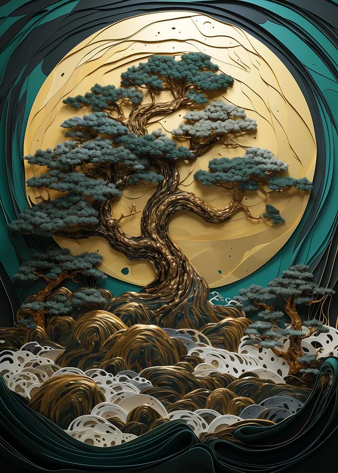 Abstract Bonsai Tree